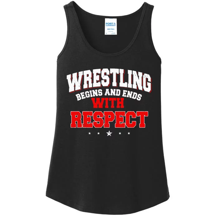 Wrestling Sport Fans Wrestlers Submission Freestyle Ladies Essential Tank