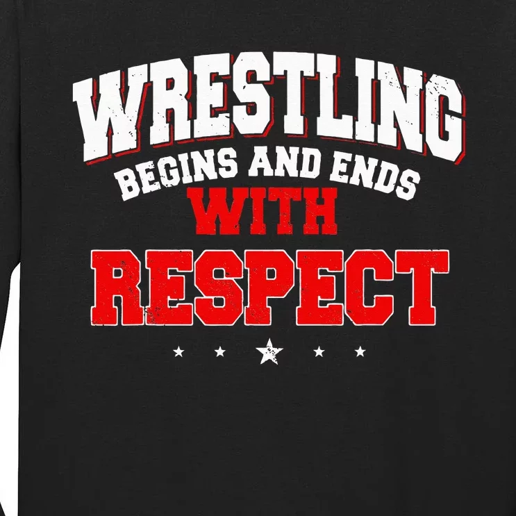 Wrestling Sport Fans Wrestlers Submission Freestyle Tall Long Sleeve T-Shirt