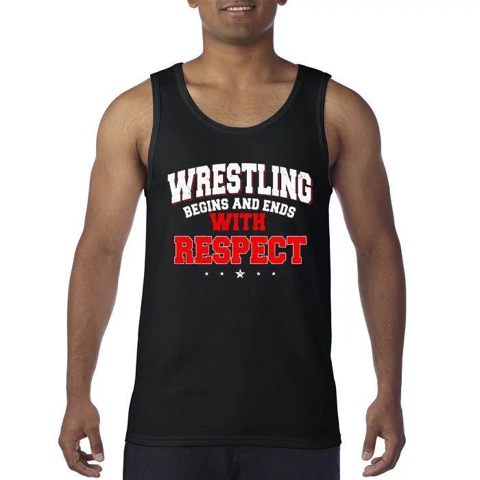 Wrestling Sport Fans Wrestlers Submission Freestyle Tank Top