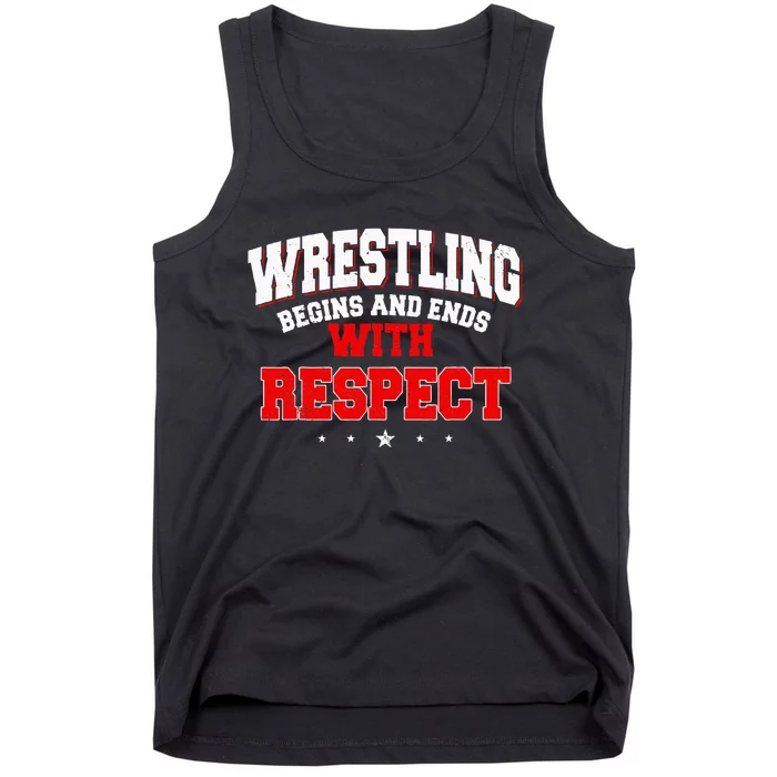 Wrestling Sport Fans Wrestlers Submission Freestyle Tank Top