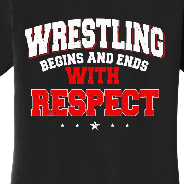 Wrestling Sport Fans Wrestlers Submission Freestyle Women's T-Shirt