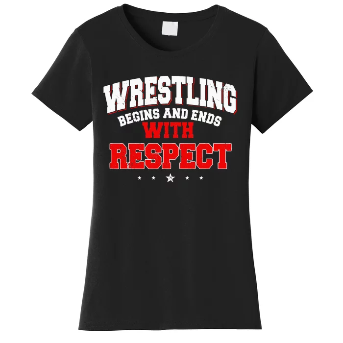 Wrestling Sport Fans Wrestlers Submission Freestyle Women's T-Shirt