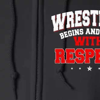 Wrestling Sport Fans Wrestlers Submission Freestyle Full Zip Hoodie