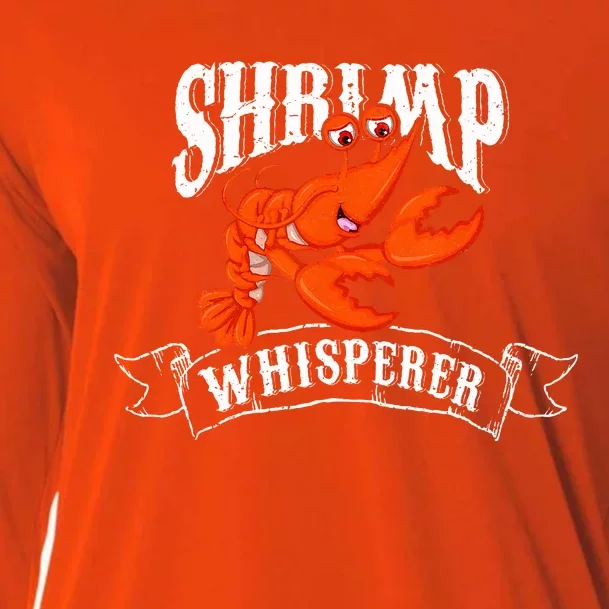 Whisperer Shrimp Funny Fisherman Shrimp Lover Cooling Performance Long Sleeve Crew