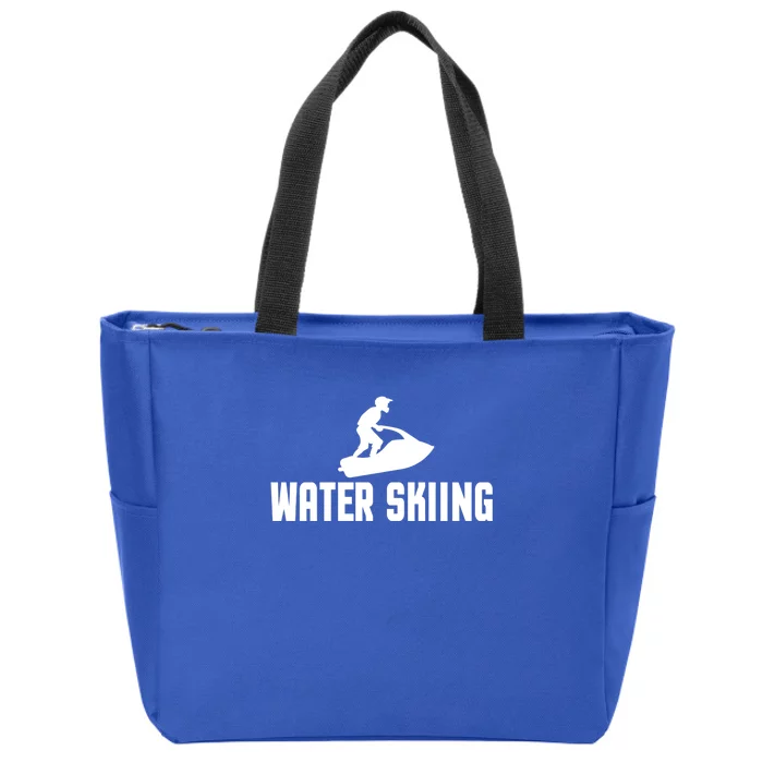 Water Skiing Funny Surface Water Sports Gift Zip Tote Bag