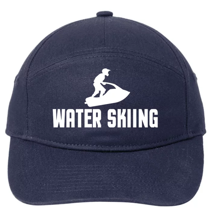 Water Skiing Funny Surface Water Sports Gift 7-Panel Snapback Hat