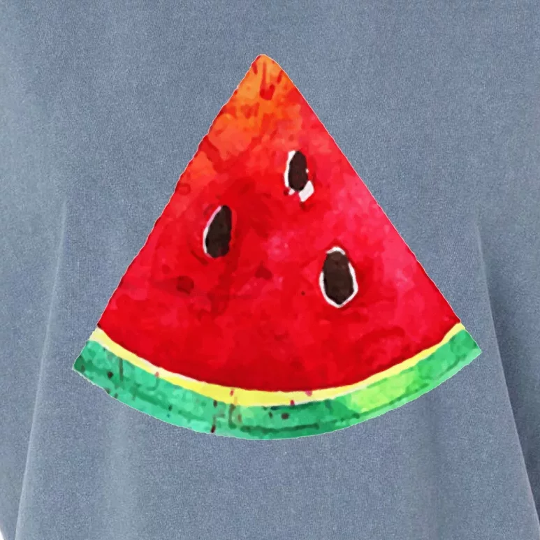 Watermelon Slice Fruit Group Costume Funny Halloween Garment-Dyed Women's Muscle Tee