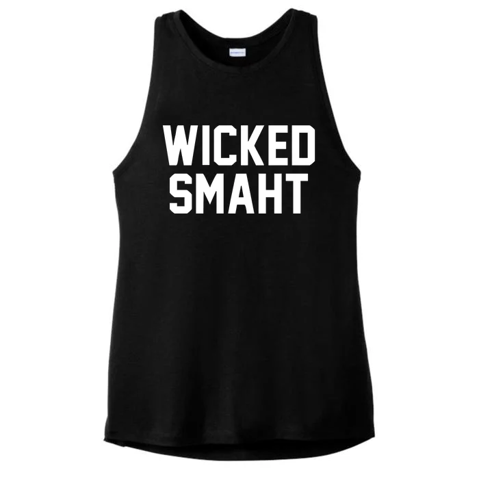 Wicked Smaht Funny Ladies Tri-Blend Wicking Tank