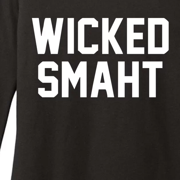 Wicked Smaht Funny Womens CVC Long Sleeve Shirt