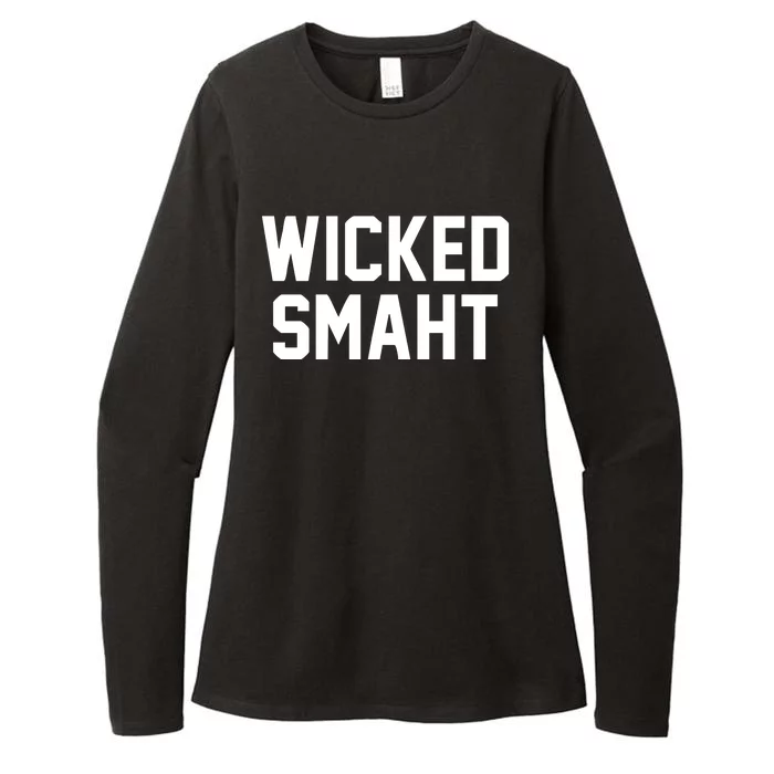 Wicked Smaht Funny Womens CVC Long Sleeve Shirt