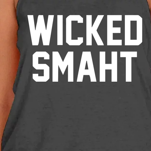 Wicked Smaht Funny Women's Knotted Racerback Tank