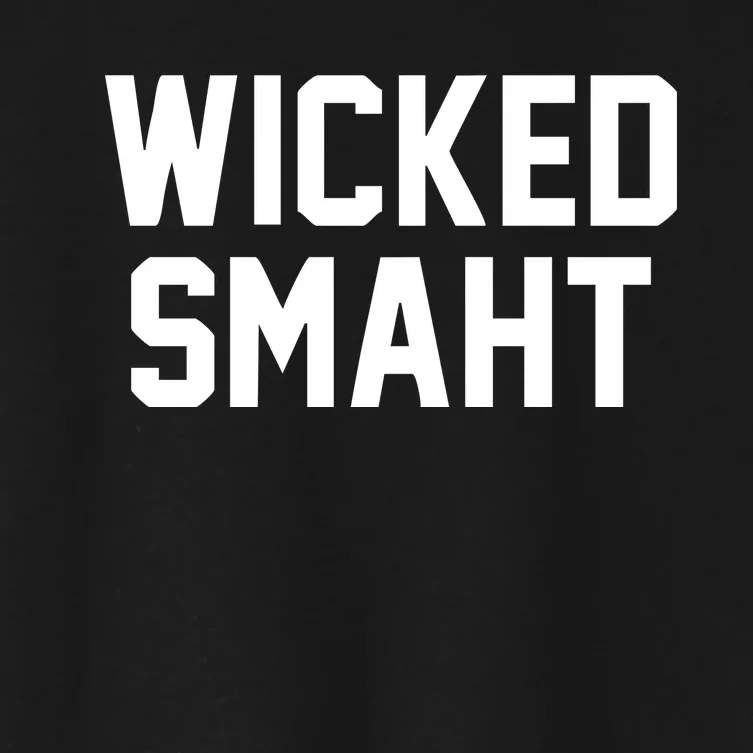 Wicked Smaht Funny Women's Crop Top Tee