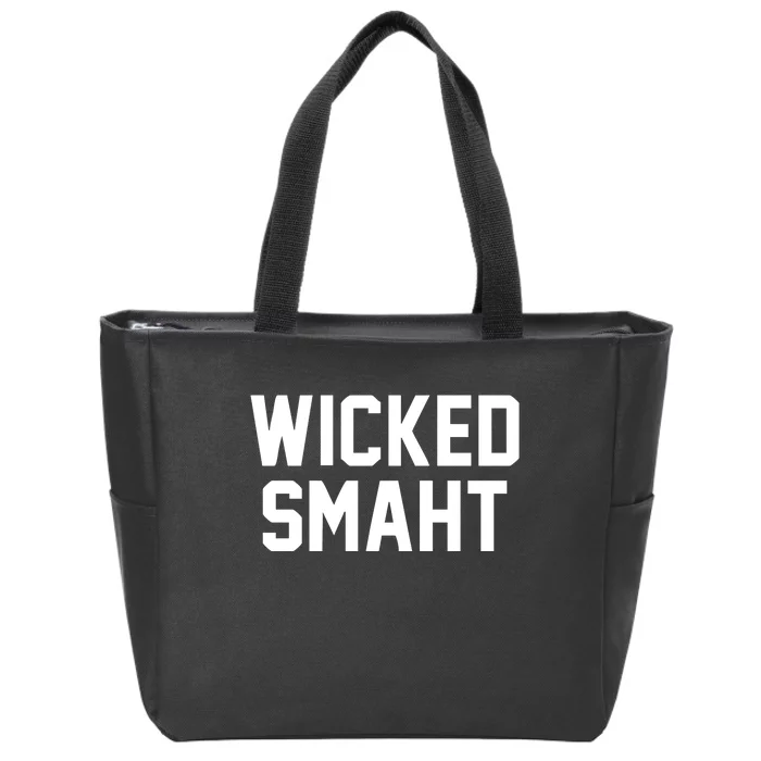 Wicked Smaht Funny Zip Tote Bag