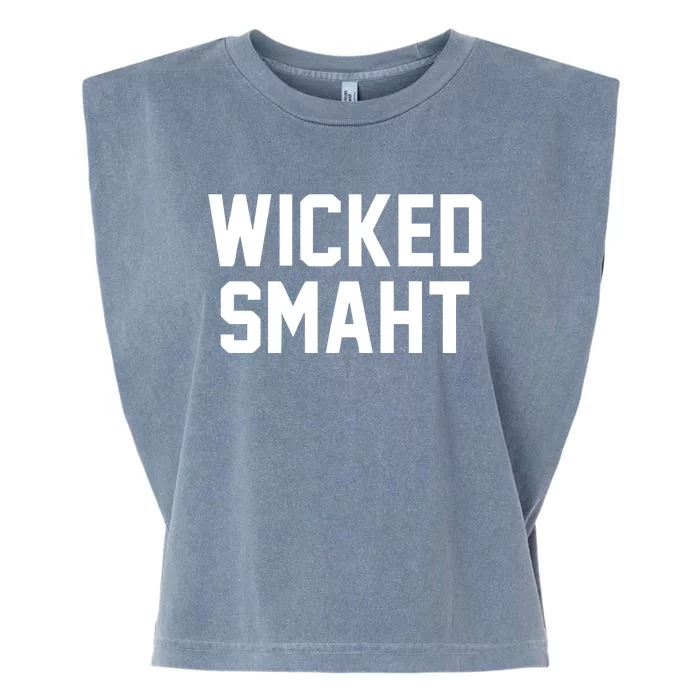 Wicked Smaht Funny Garment-Dyed Women's Muscle Tee