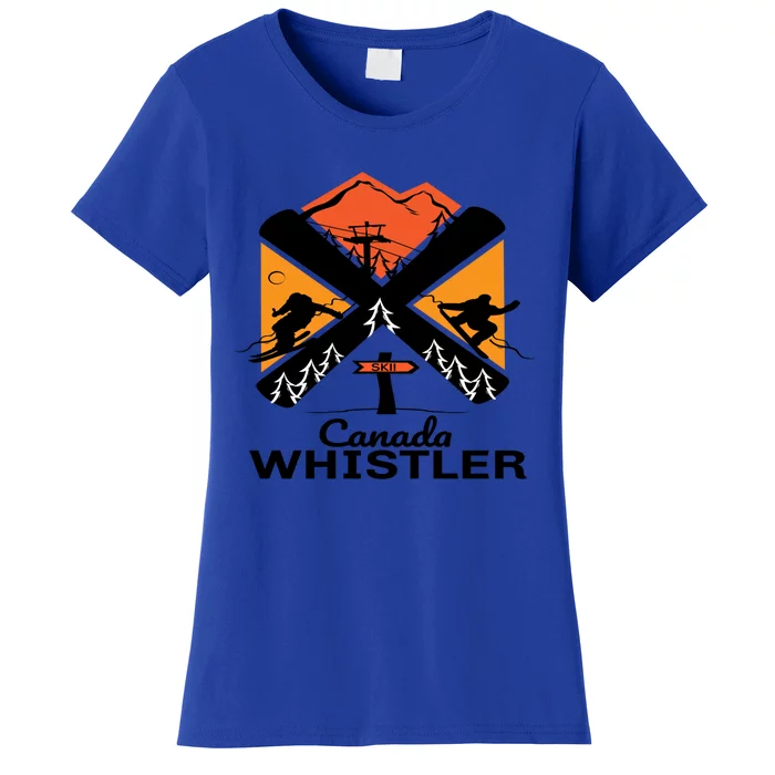 Whistler Ski Funny Gift Skiing And Snowboard Accessories Women's T-Shirt