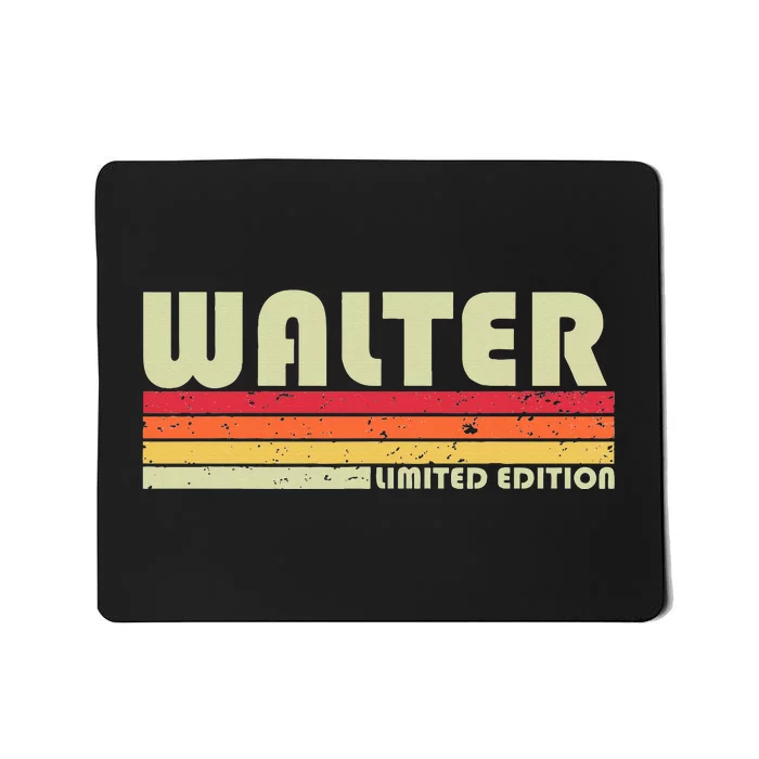 Walter Surname Funny Retro Vintage 80s 90s Birthday Reunion Mousepad