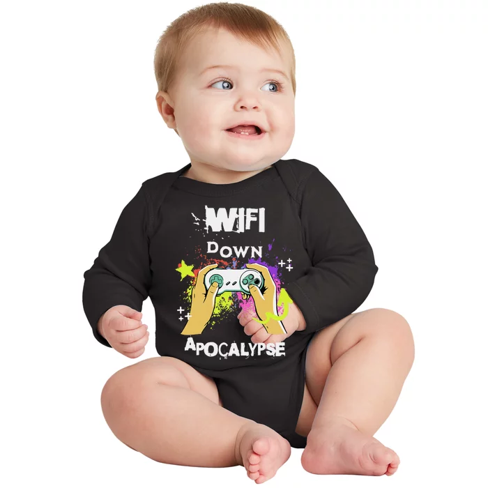 Wifi Sayings Gamer Gifts Gaming Video Games Game Baby Long Sleeve Bodysuit