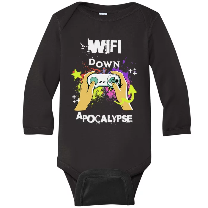 Wifi Sayings Gamer Gifts Gaming Video Games Game Baby Long Sleeve Bodysuit