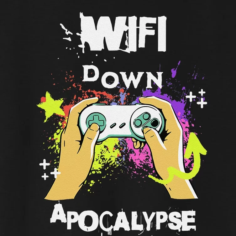 Wifi Sayings Gamer Gifts Gaming Video Games Game Women's Crop Top Tee