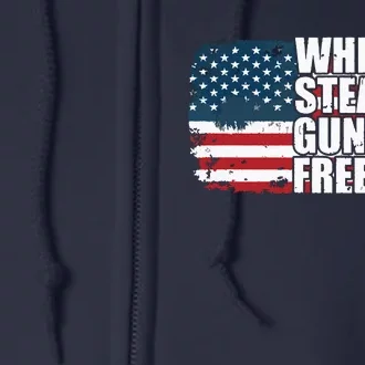 Whiskey Steak Guns And Freedom Patriotic Flag 4th Of July Full Zip Hoodie