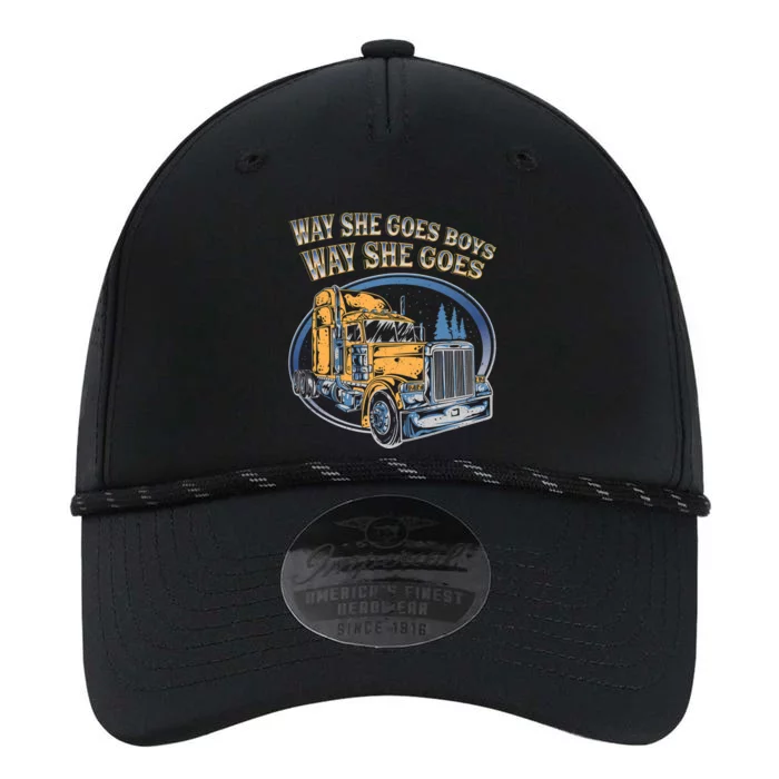 Way She Goes Way She Goes Trucker Truck Driver Performance The Dyno Cap