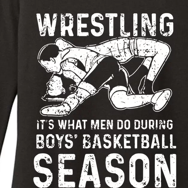 Wrestling Season Gift Womens CVC Long Sleeve Shirt