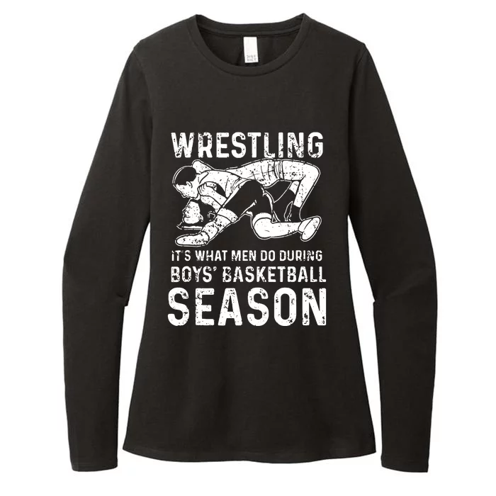 Wrestling Season Gift Womens CVC Long Sleeve Shirt