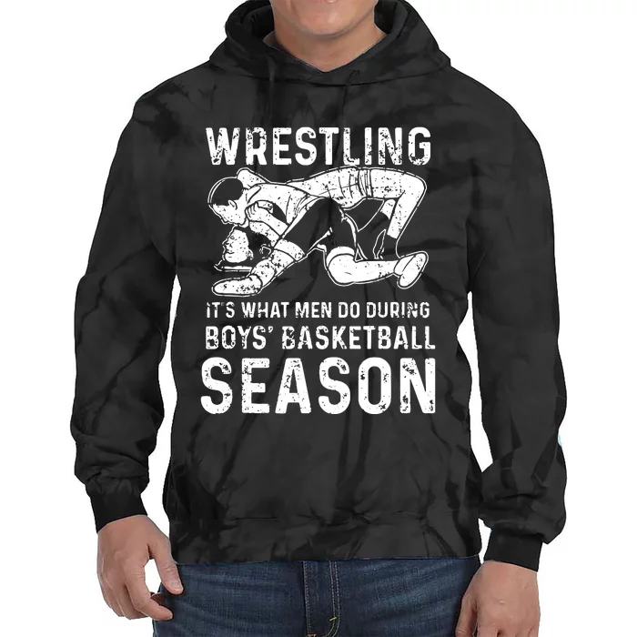 Wrestling Season Gift Tie Dye Hoodie