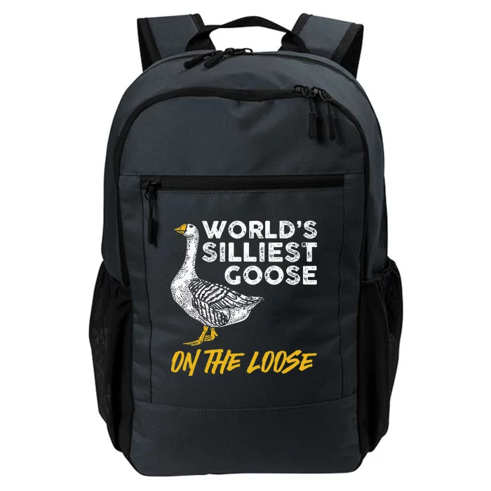 World's Silliest Goose On The Loose Funny Daily Commute Backpack