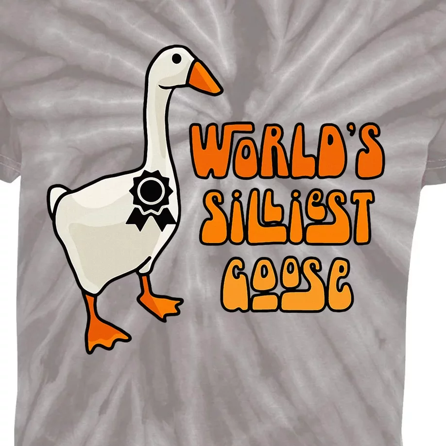 WorldS Silliest Goose Kids Tie-Dye T-Shirt