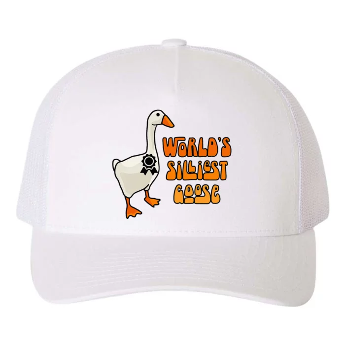 WorldS Silliest Goose Yupoong Adult 5-Panel Trucker Hat