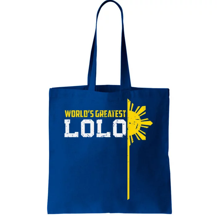 World S Greatest Lolo Filipino Grandpa Tote Bag