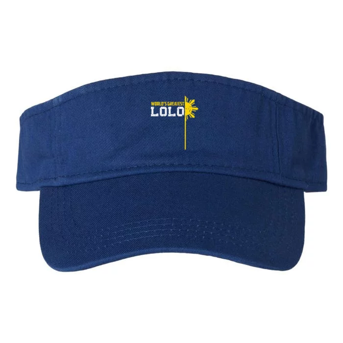 World S Greatest Lolo Filipino Grandpa Valucap Bio-Washed Visor