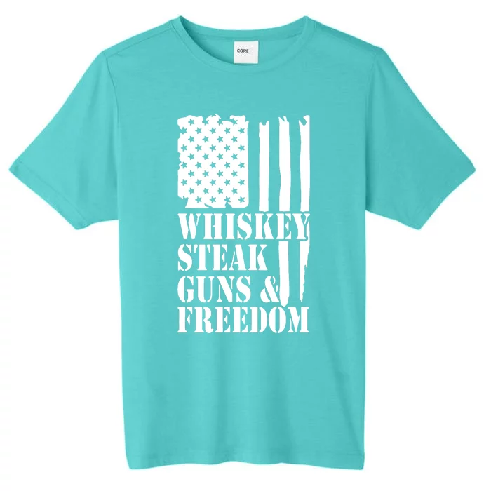 Whiskey Steak Guns & Freedom ChromaSoft Performance T-Shirt