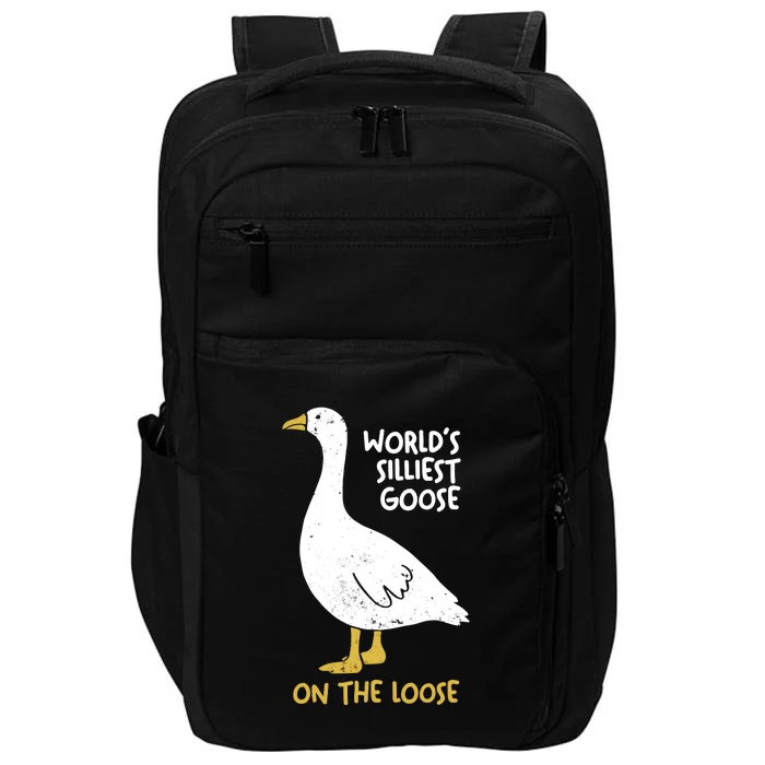 Worlds Silliest Goose On The Loose Impact Tech Backpack