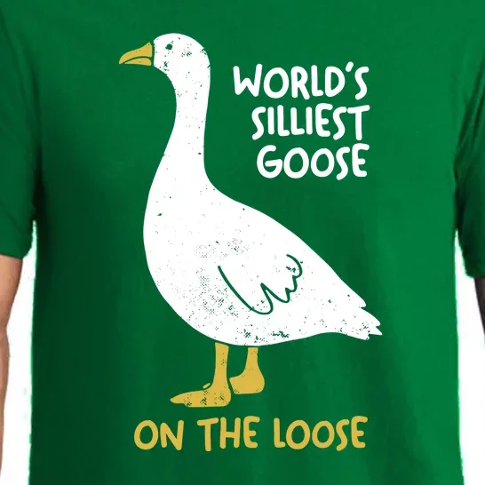 Worlds Silliest Goose On The Loose Pajama Set