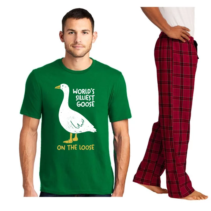 Worlds Silliest Goose On The Loose Pajama Set