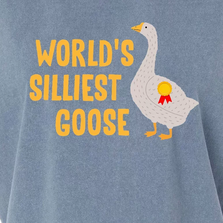 WorldS Silliest Goose Garment-Dyed Women's Muscle Tee