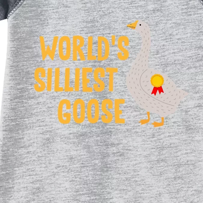 WorldS Silliest Goose Infant Baby Jersey Bodysuit