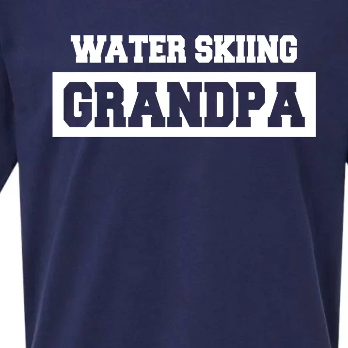 Water Skiing Grandpa Water Skier Gift Sueded Cloud Jersey T-Shirt