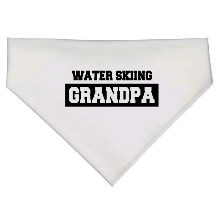 Water Skiing Grandpa Water Skier Gift USA-Made Doggie Bandana