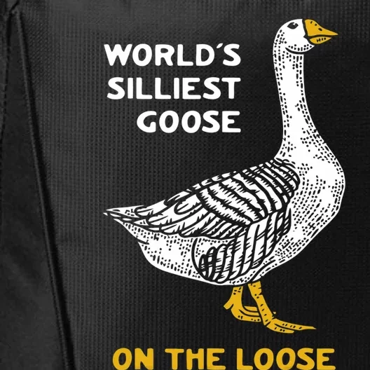 Worlds Silliest Goose On The Loose City Backpack