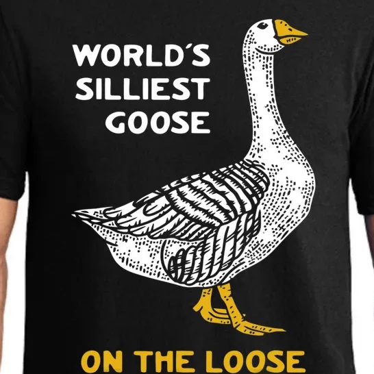 Worlds Silliest Goose On The Loose Pajama Set