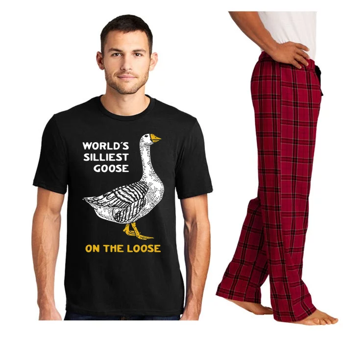 Worlds Silliest Goose On The Loose Pajama Set