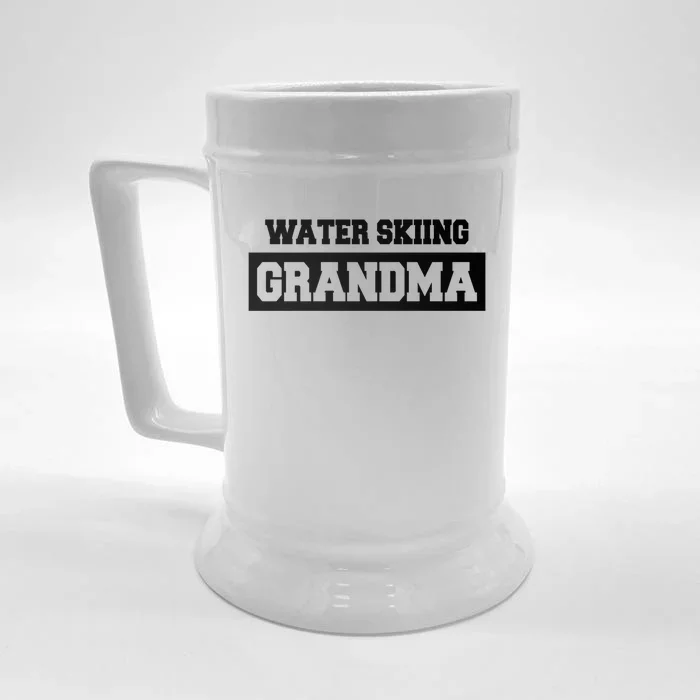 Water Skiing Grandma Water Skiing Water Skier Cute Gift Front & Back Beer Stein