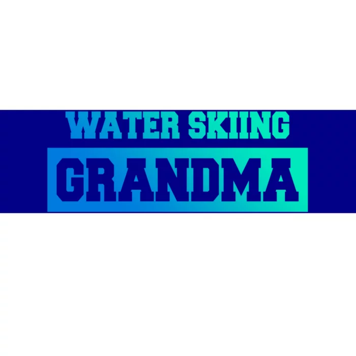 Water Skiing Grandma Water Skiing Water Skier Cute Gift Bumper Sticker