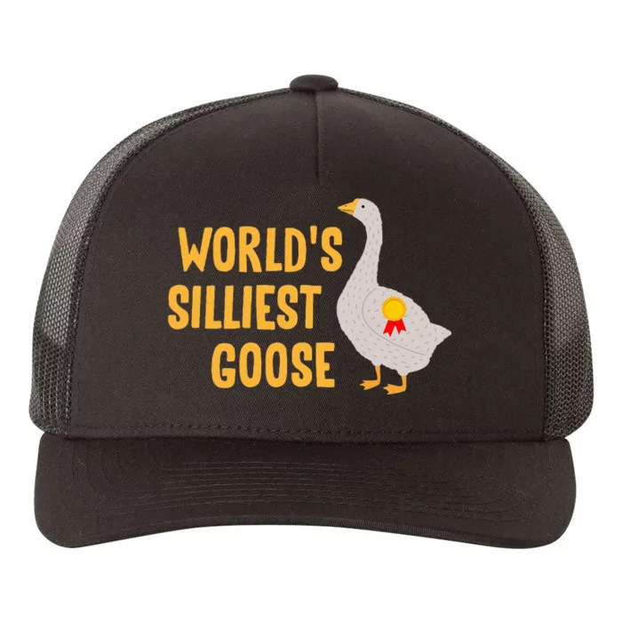 WorldS Silliest Goose Yupoong Adult 5-Panel Trucker Hat