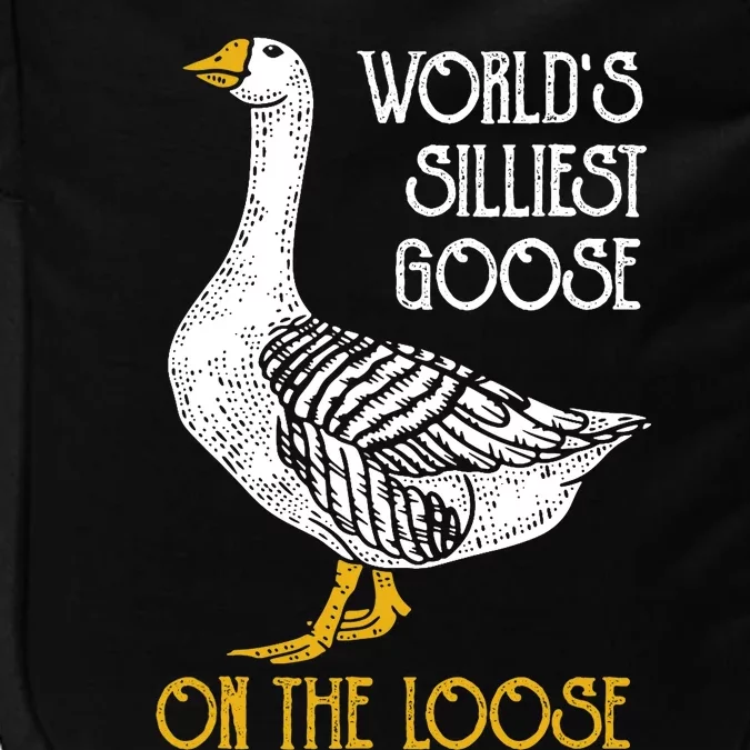 World's Silliest Goose On The Loose Funny Impact Tech Backpack