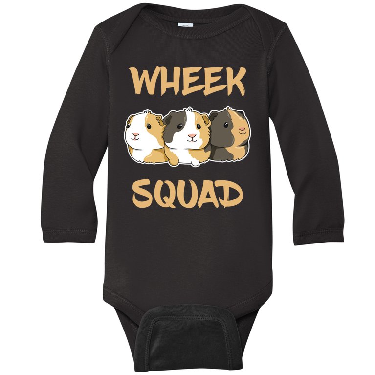 Wheek Squad Guinea Pig Baby Long Sleeve Bodysuit