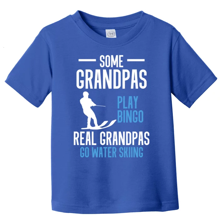 Water Ski Grandpa Skiing Waterski Waterskiing Holiday Waves Great Gift Toddler T-Shirt